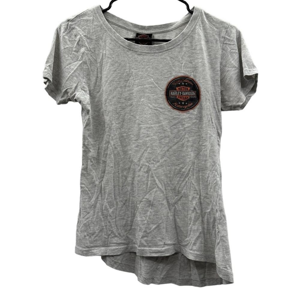 Harley Davidson Sturgis Route 12 Light Heather Gray Short Sleeve Shirt‎ Size M